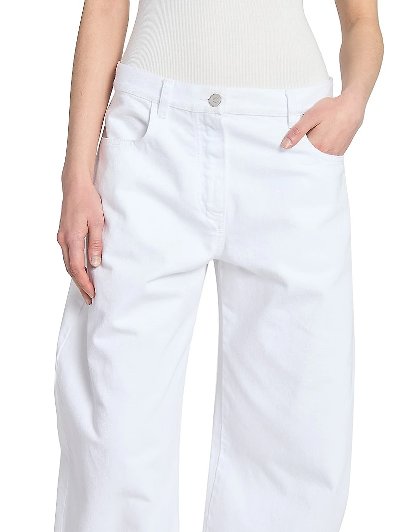 Barrel Mid-Rise Jeans
