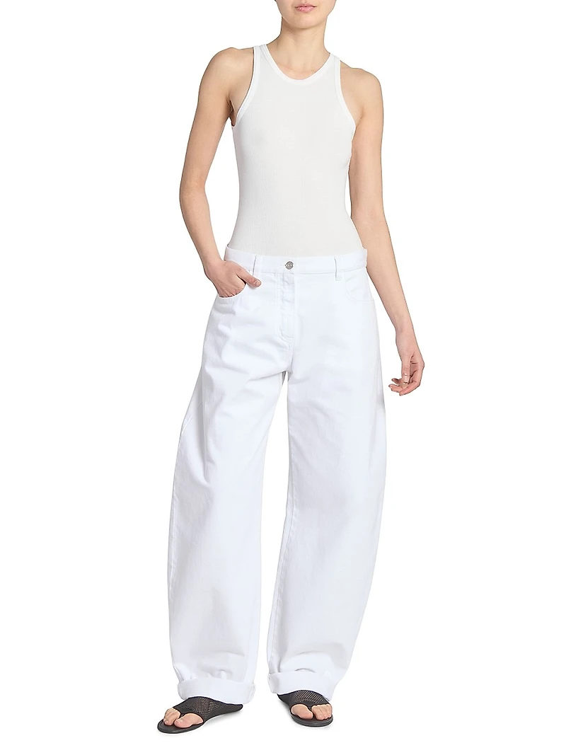 Barrel Mid-Rise Jeans