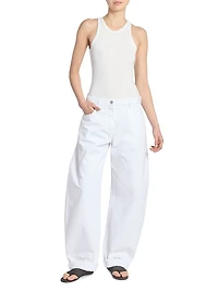 Barrel Mid-Rise Jeans