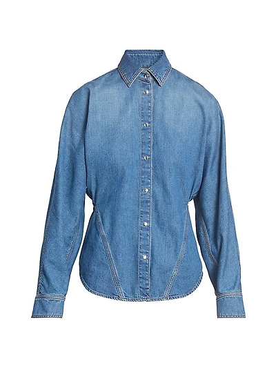 Curved Denim Shirt