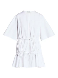 Ruffle Cotton Minidress