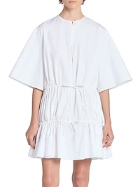 Ruffle Cotton Minidress