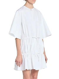 Ruffle Cotton Minidress