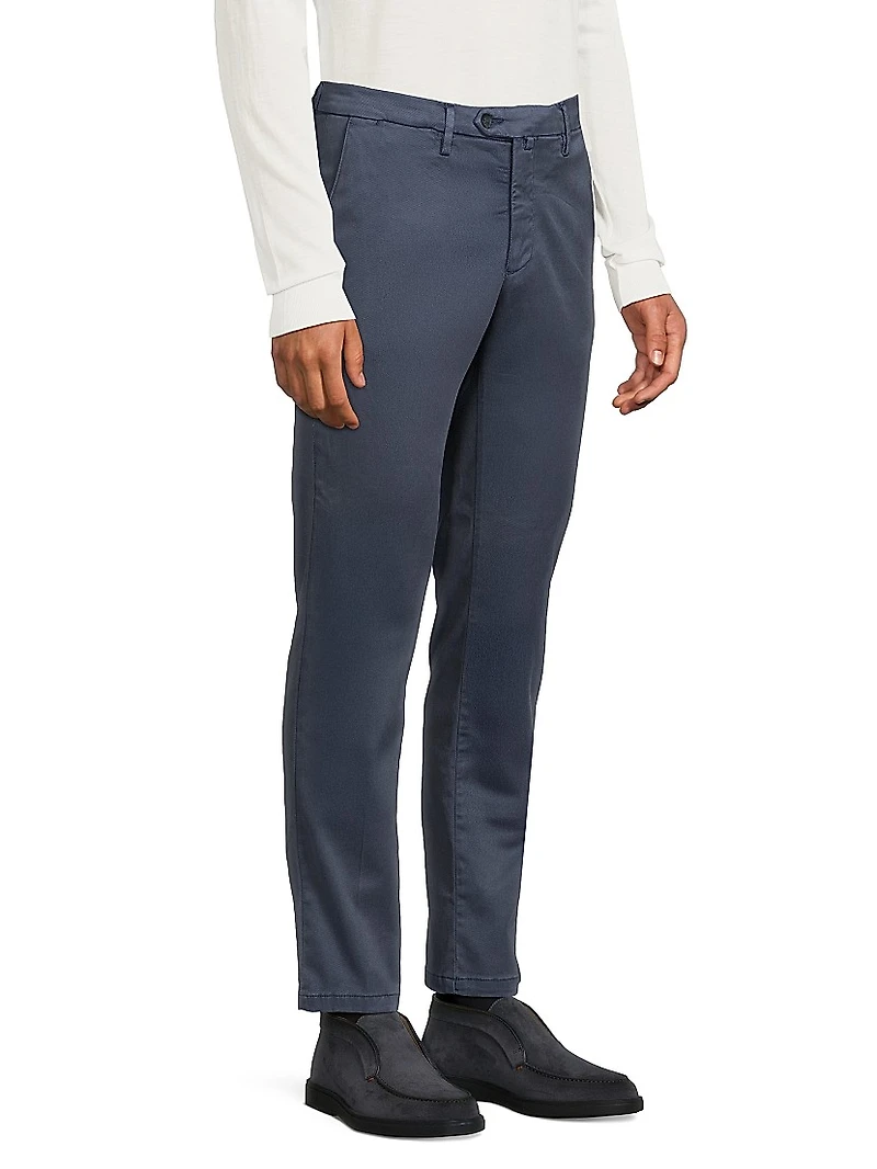 Stretch Flat-Front Trousers