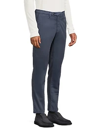 Stretch Flat-Front Trousers