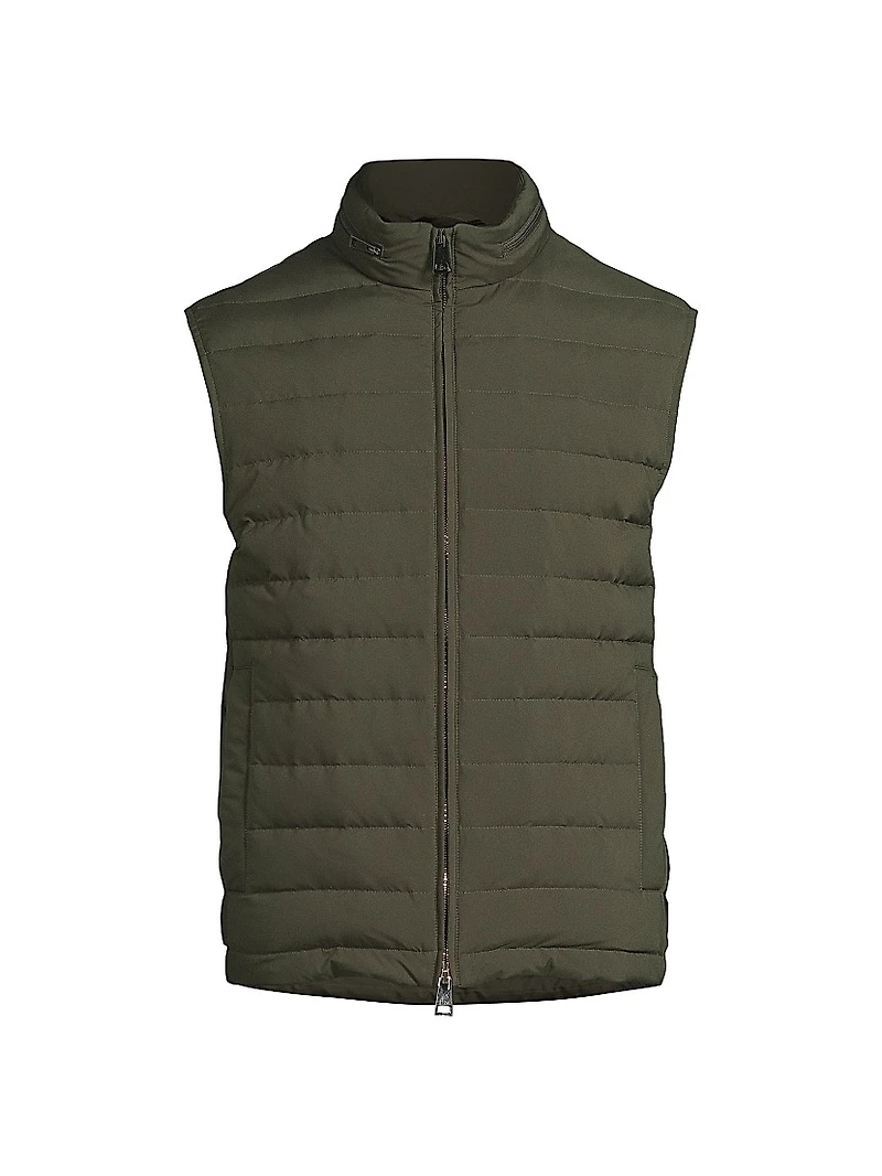 Stand Collar Puffer Vest