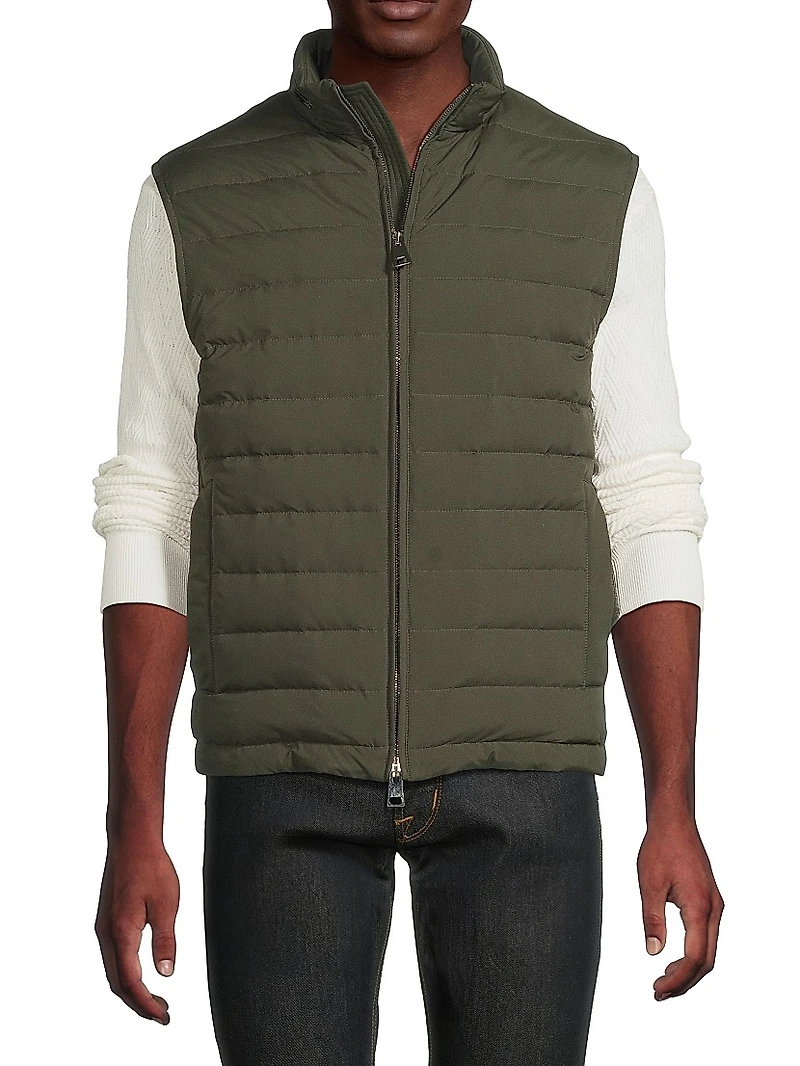 Stand Collar Puffer Vest
