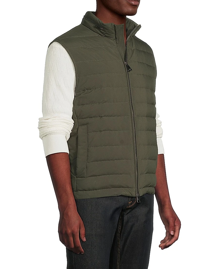 Stand Collar Puffer Vest