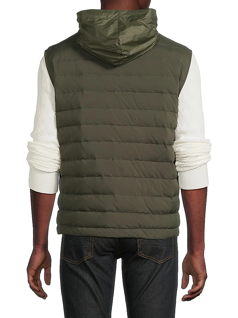 Stand Collar Puffer Vest