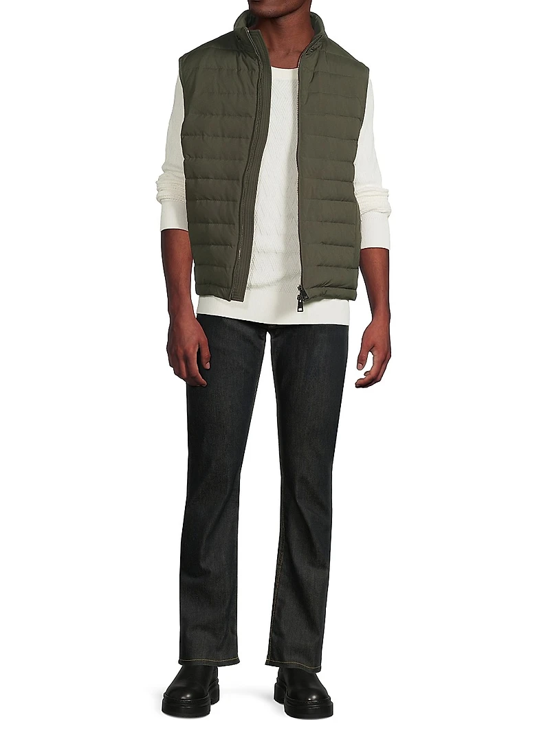 Stand Collar Puffer Vest