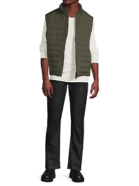 Stand Collar Puffer Vest