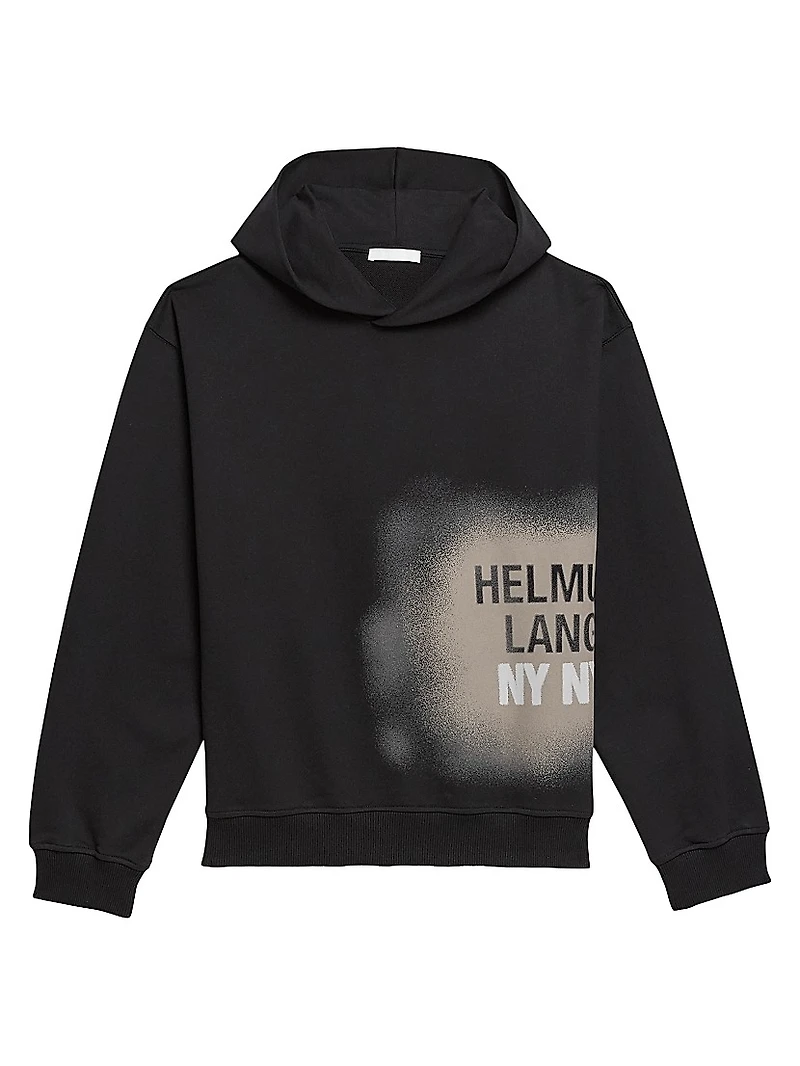 Spray Relaxed Fit Cotton Hoodie
