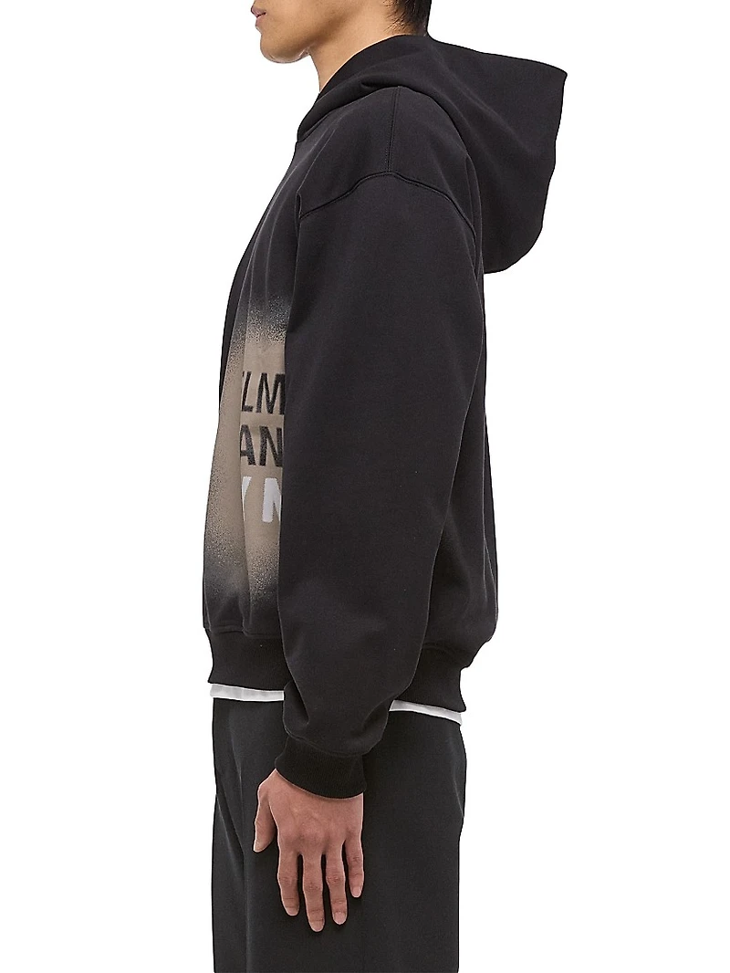 Spray Relaxed Fit Cotton Hoodie