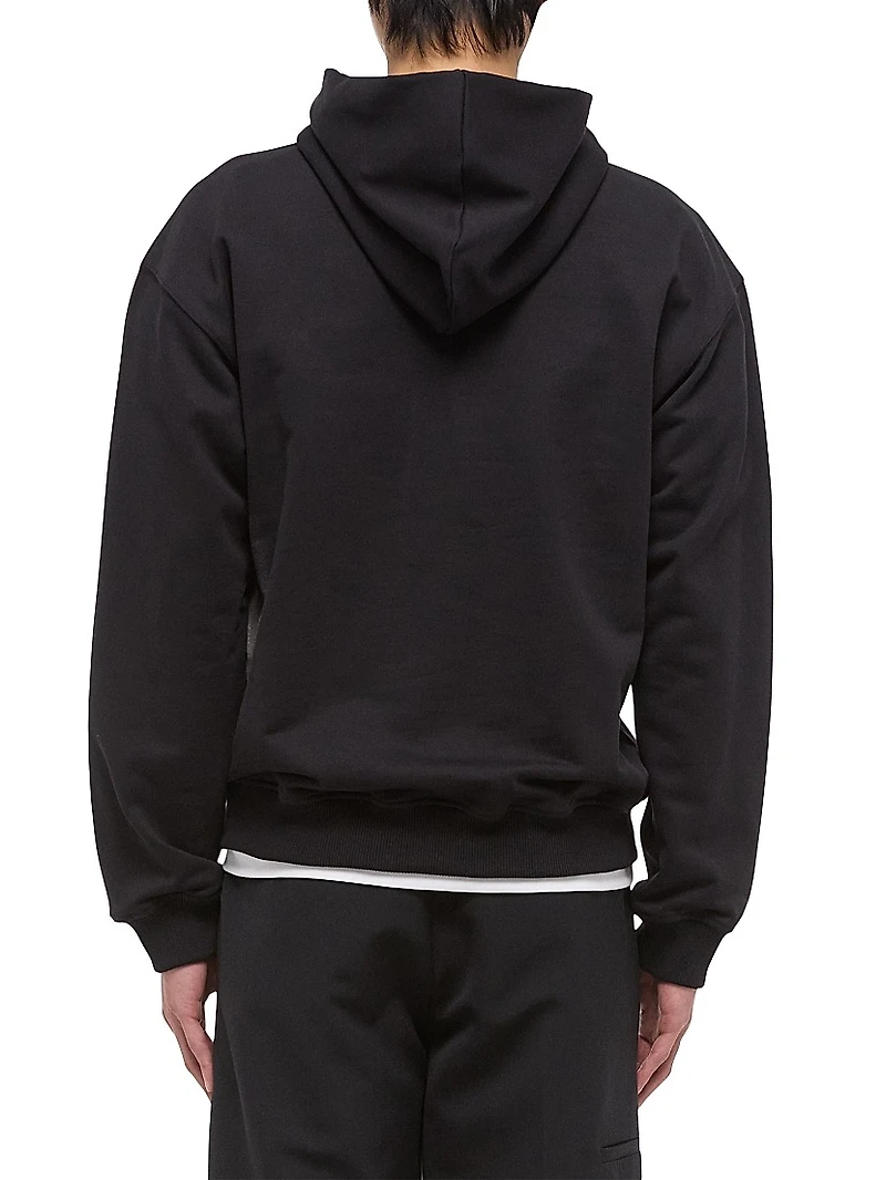 Spray Relaxed Fit Cotton Hoodie