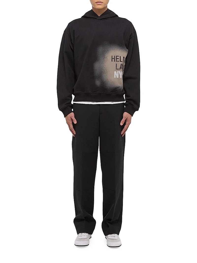 Spray Relaxed Fit Cotton Hoodie