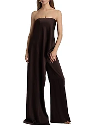 Sonia Crepe Strapless Jumpsuit