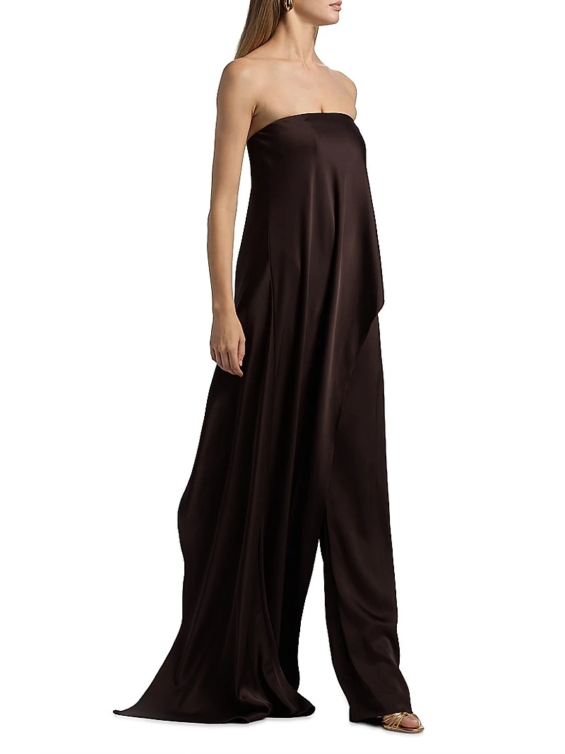 Sonia Crepe Strapless Jumpsuit