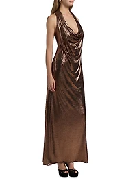 Soraya Metallic Jersey Gown