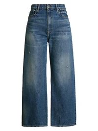 High-Rise Wide-Leg Crop Jeans