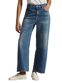 High-Rise Wide-Leg Crop Jeans