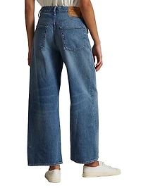 High-Rise Wide-Leg Crop Jeans