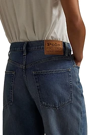 High-Rise Wide-Leg Crop Jeans