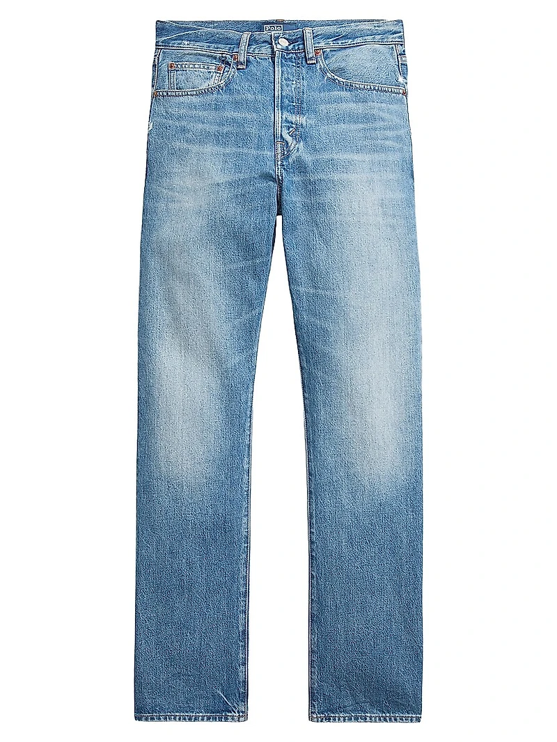 High-Rise Straight-Leg Jeans