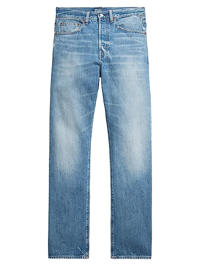 High-Rise Straight-Leg Jeans