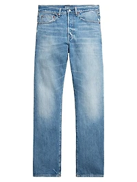 High-Rise Straight-Leg Jeans