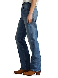 High-Rise Straight-Leg Jeans