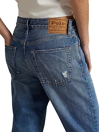 High-Rise Straight-Leg Jeans
