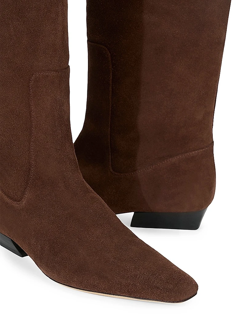 Wally 25MM Suede Knee-High Boots