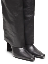 Wally Foldover Leather 90MM Boots