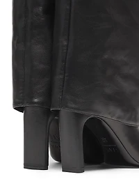 Wally Foldover Leather 90MM Boots