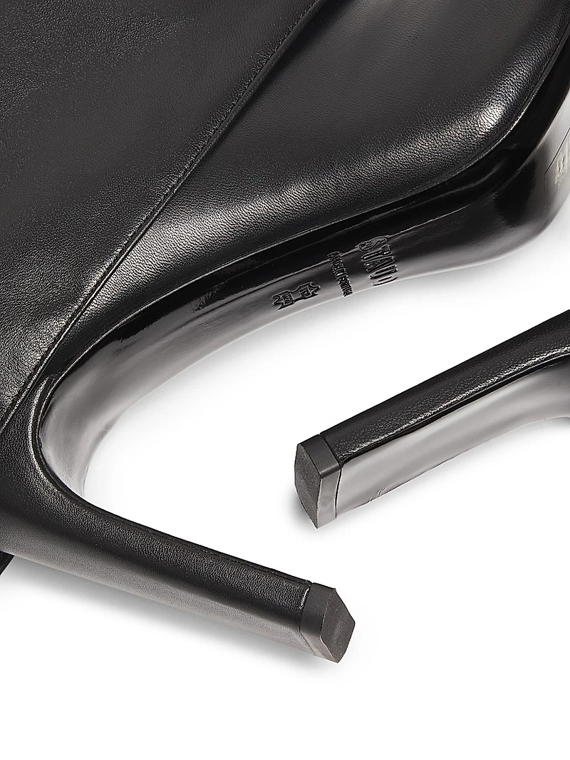 Wally Foldover Leather 90MM Boots