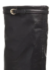 Wally Foldover Leather 90MM Boots