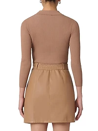 Melinda Mixed Media Minidress