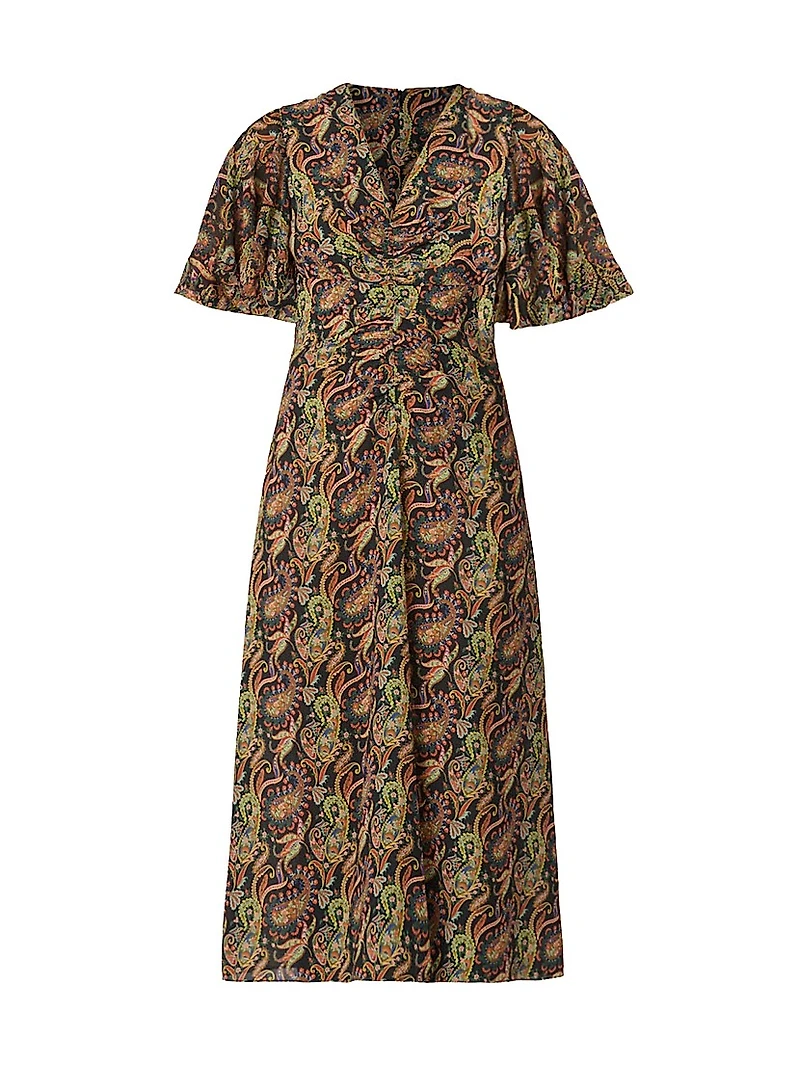 Drew Paisley Cocktail Dress