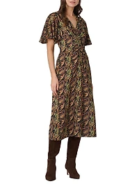 Drew Paisley Cocktail Dress