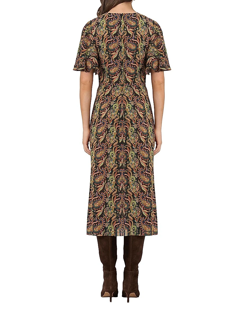 Drew Paisley Cocktail Dress