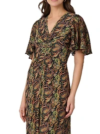 Drew Paisley Cocktail Dress