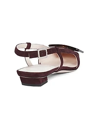 Belle Vivier 25MM Suede Slingback Ballerina Flats