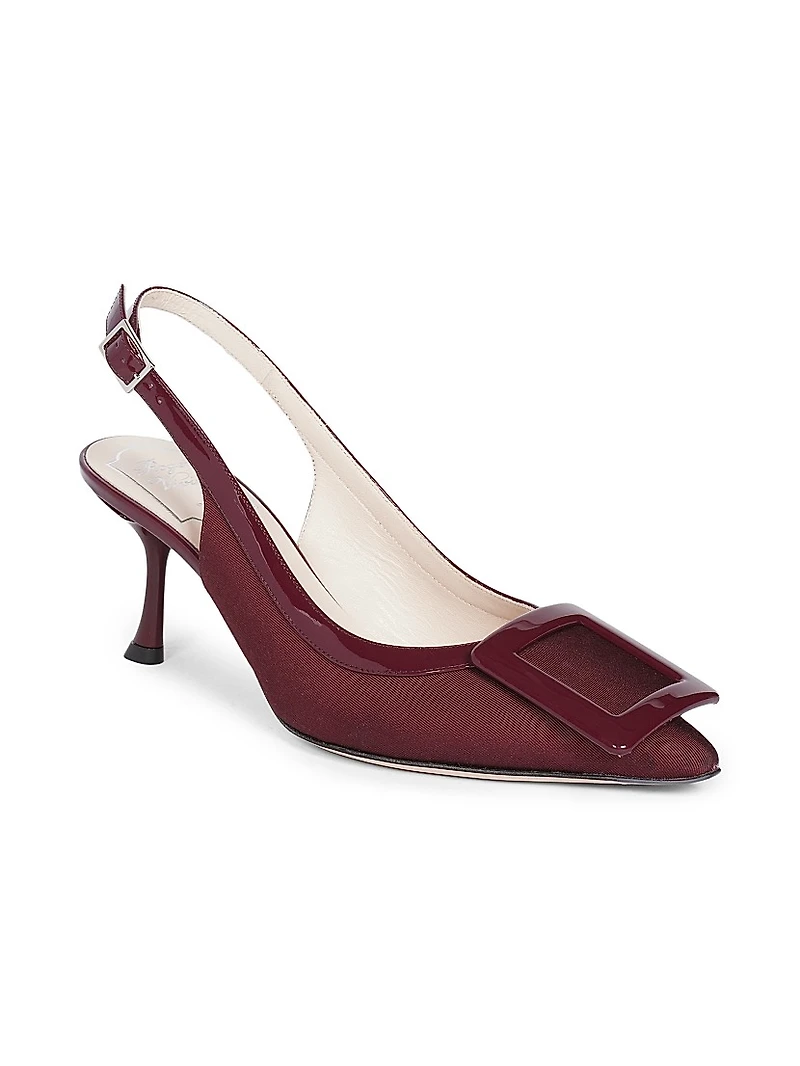 Viv'In The City 65MM Grosgrain Slingback Pumps