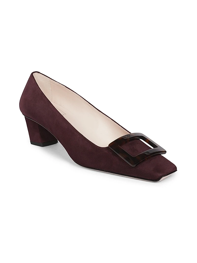 Belle Vivier 45MM Suede Pumps