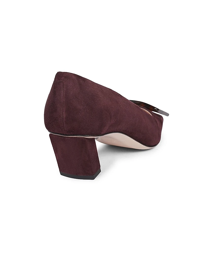 Belle Vivier 45MM Suede Pumps