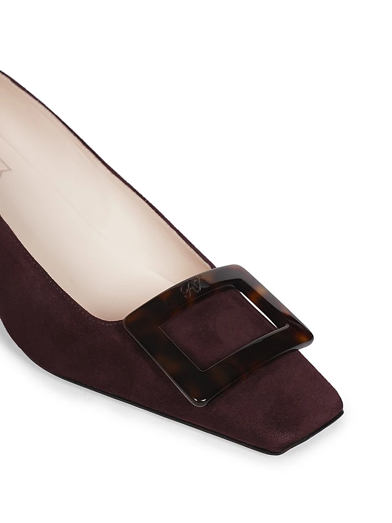 Belle Vivier 45MM Suede Pumps