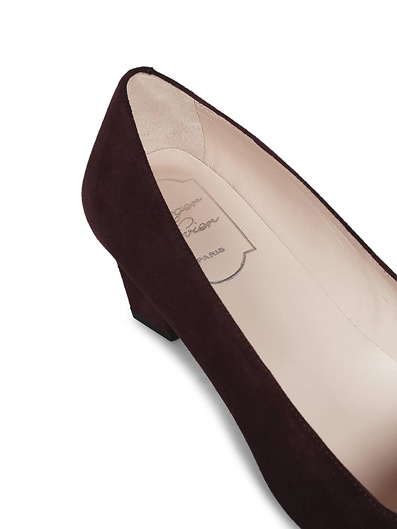 Belle Vivier 45MM Suede Pumps