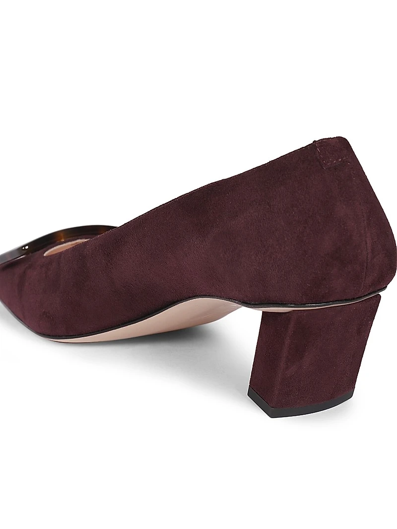 Belle Vivier 45MM Suede Pumps