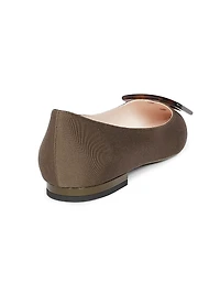 Gommettine Leather Ballerina Flats