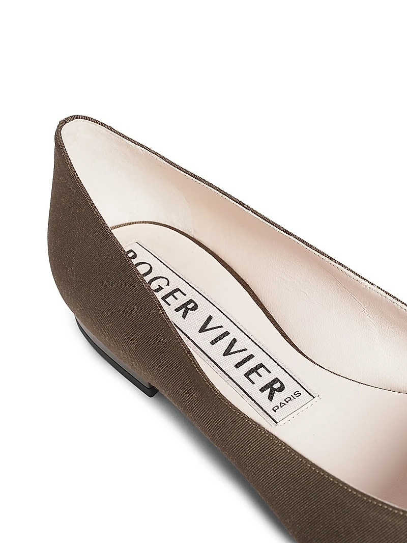 Gommettine Leather Ballerina Flats